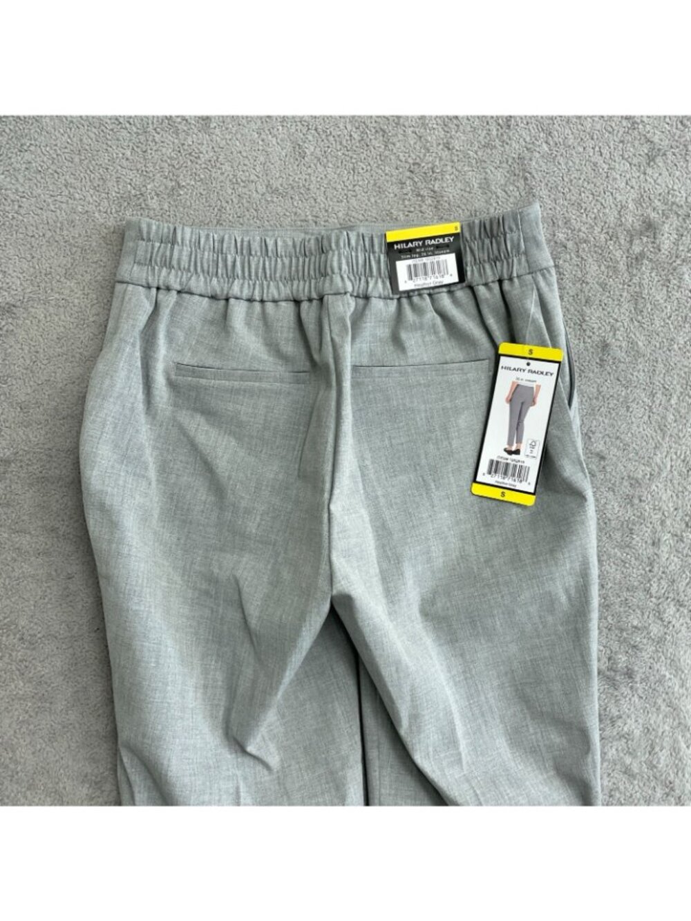 NWT Hilary Radley Women's S Heather Gray Slim Leg Pants 26"  Pull on J2106 - Picture 13 of 14